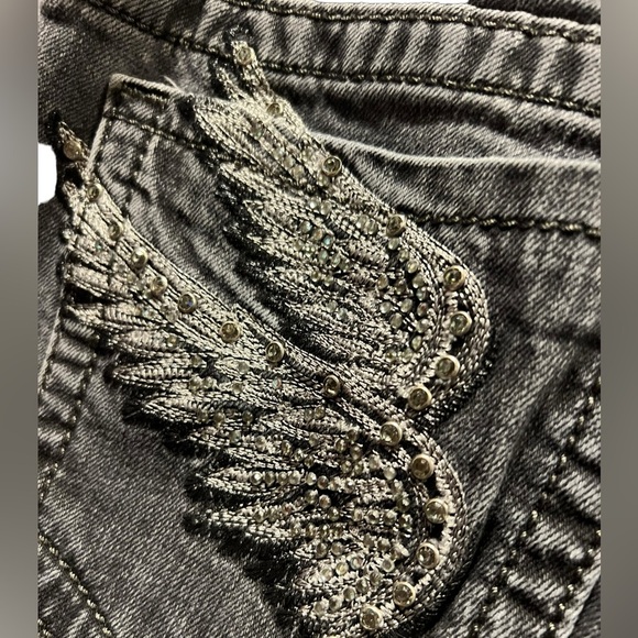 Miss Me Angel Wings black color size 30" - Picture 4 of 13
